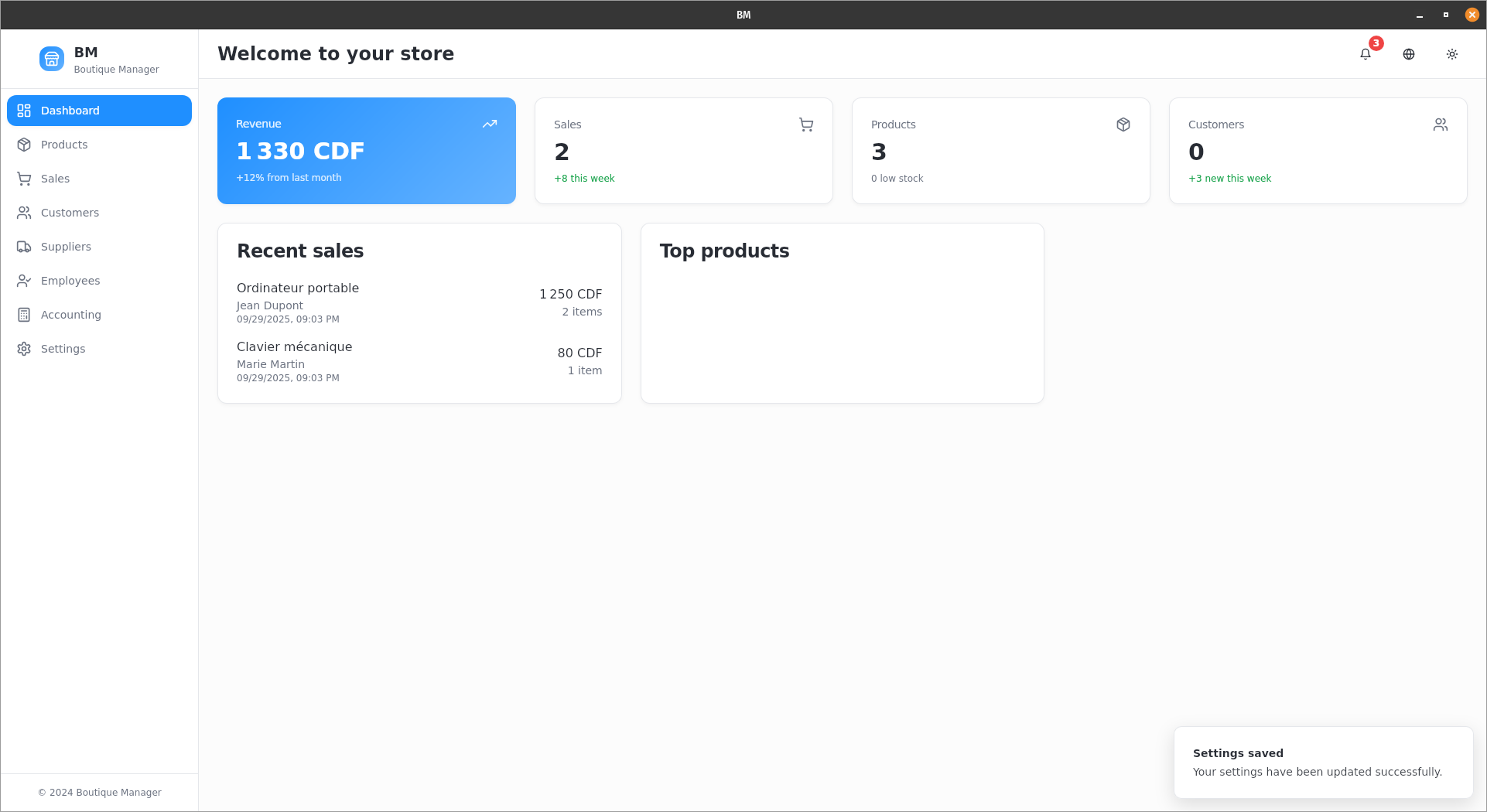 SHOPLY - Gestionnaire de Boutique Multi-Plateforme